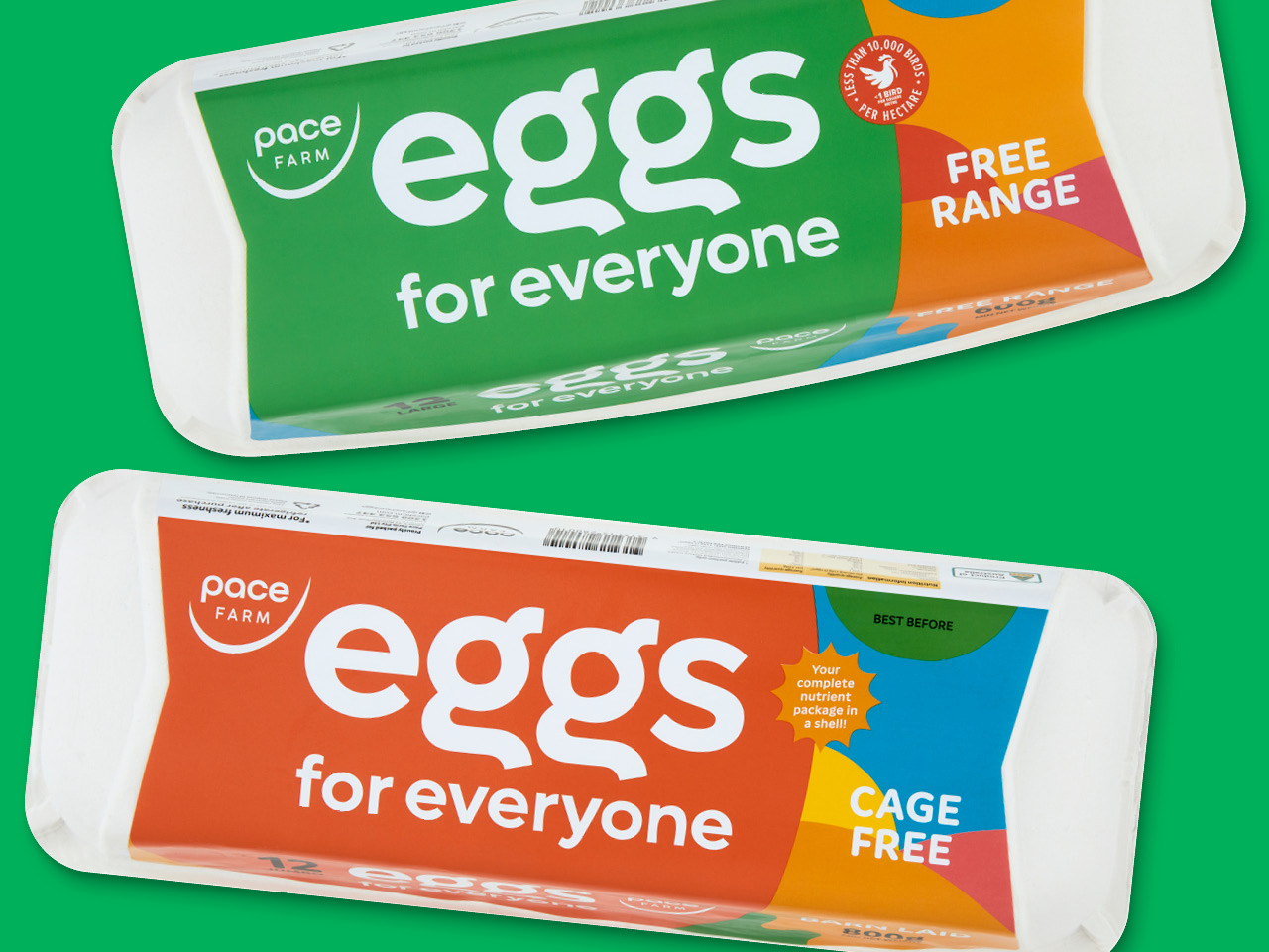 Pace Farm – eggs for everyone (new packaging)