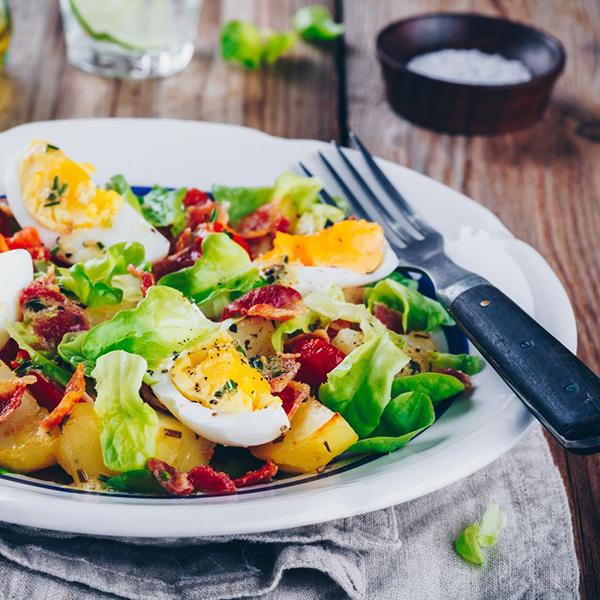 Potato, Bacon & Egg Christmas Salad