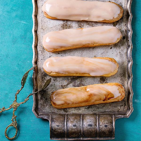 Mini Lemon Cream Eclairs